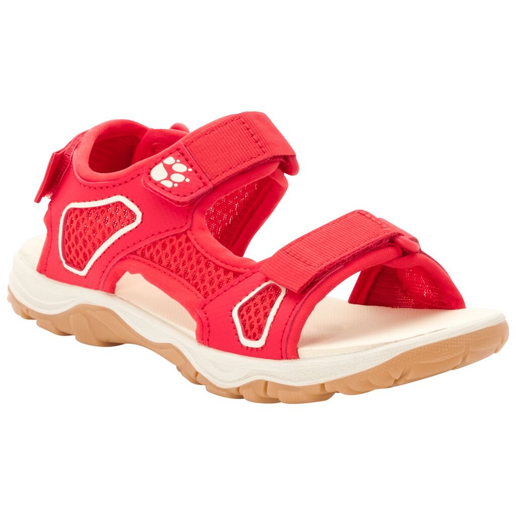 Jack Wolfskin TARACO BEACH Chaussures Enfant Rouge/Blanche - XMFAJHI-04